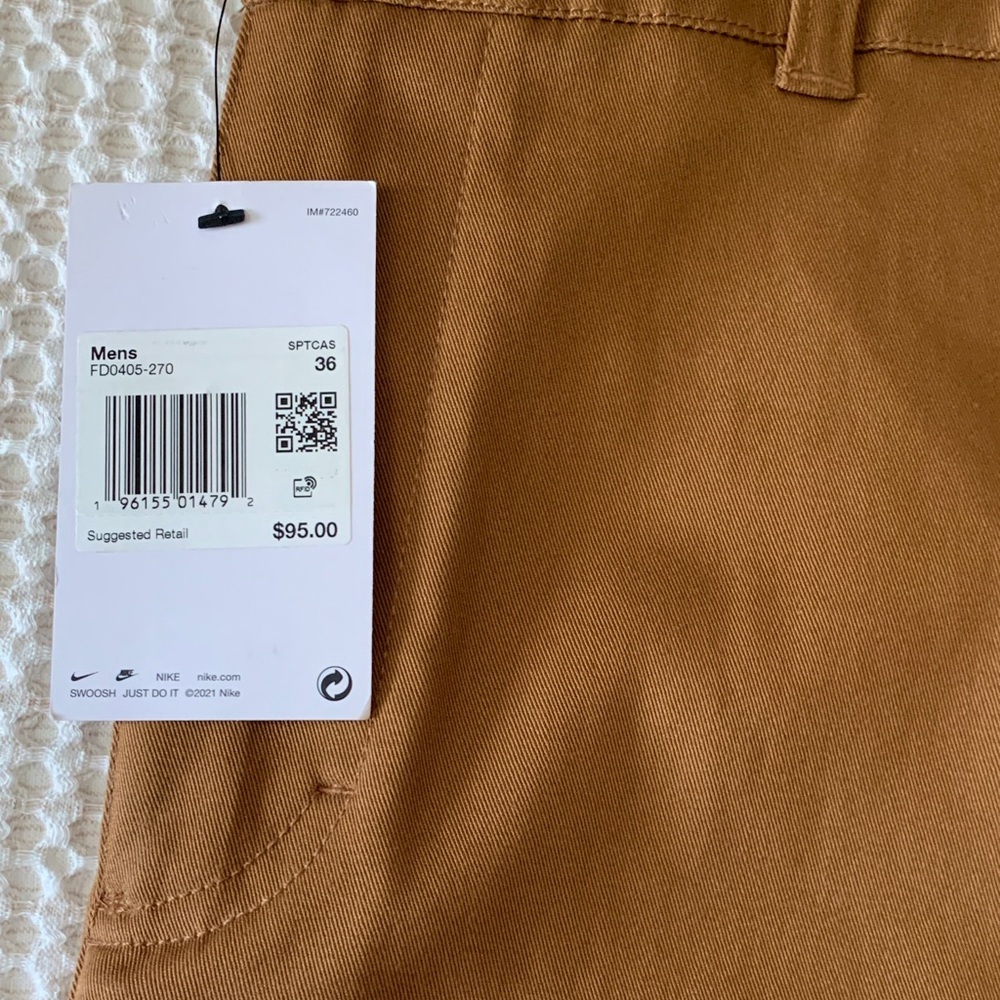 Nike Men's Rust Chinos - Picture 3 of 9
